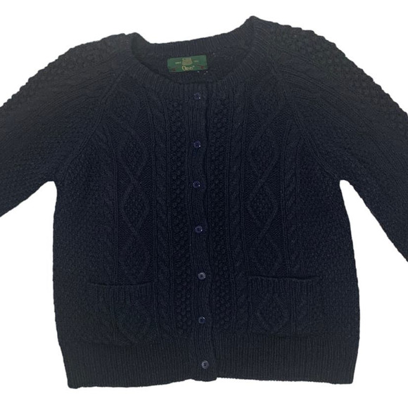 Vintage Orivs Blue Knit Sweater Cardigan, Size M - Picture 2 of 7